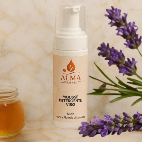 mousse detergente viso