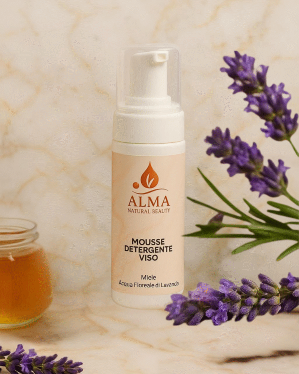 mousse detergente viso