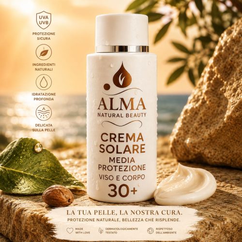 Crema Solare Media protezione Viso e Corpo 30+